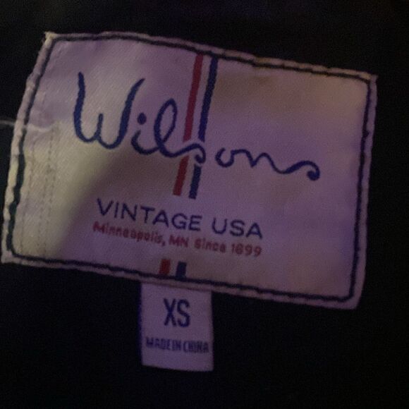 Size XS Wilson’s Vintage USA Leather Flight Bomber Jacket - Picture 4 of 5